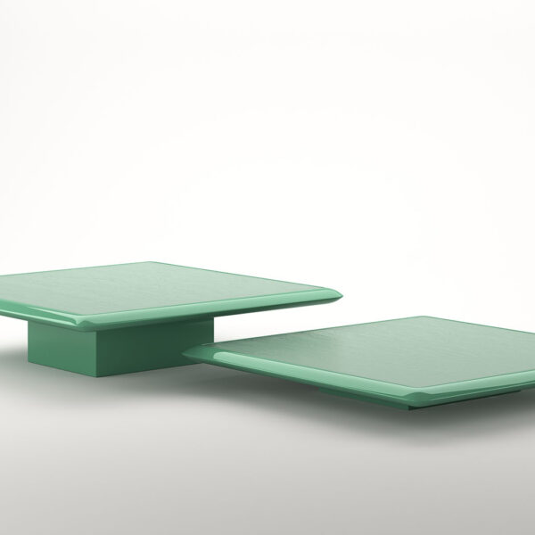 Dolcevita occasional tables green lacquered